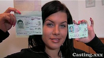 Casting First-ever time facial cumshot for student