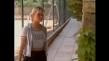 Czech blonde fucking in the garden