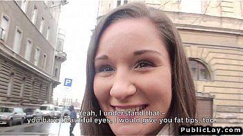 Sexy Czech bartender fucks for cash