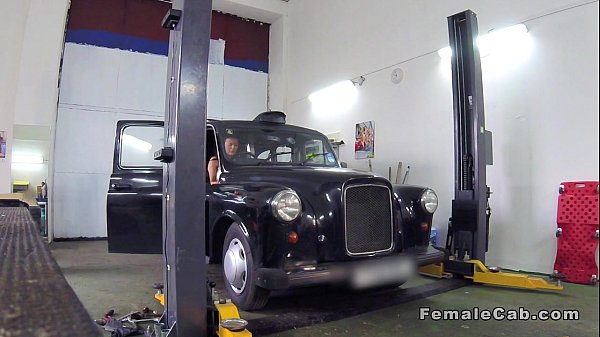 Auto mechanic fucks female cab driver in his store