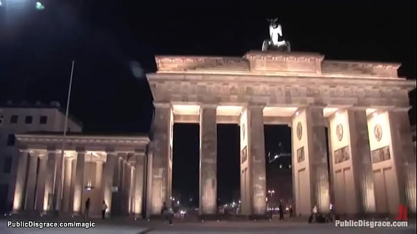 Czech victim fucked in public